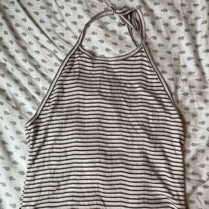 American Eagle Striped Halter Top